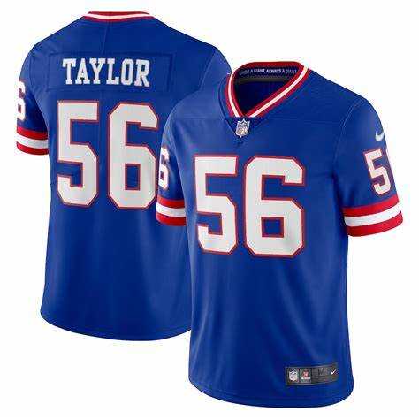 Men & Women & Youth New York Giants #56 Lawrence Taylor Royal Classic Vapor Limited Jersey